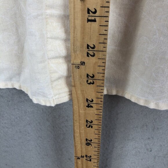 Wrangler Blues Top Womens Large Yellow Running Horses Pearl Snaps Cowboy Core - Picture 7 of 16